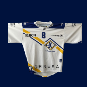 maillot third porté en match — noah böhler #8 — hc la chaux de fonds 2025/2026