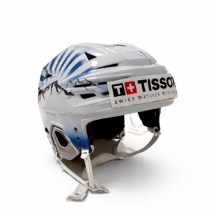 casque top scorer tissot porté en match — toms andersons — hc la chaux de fonds 2025/2026